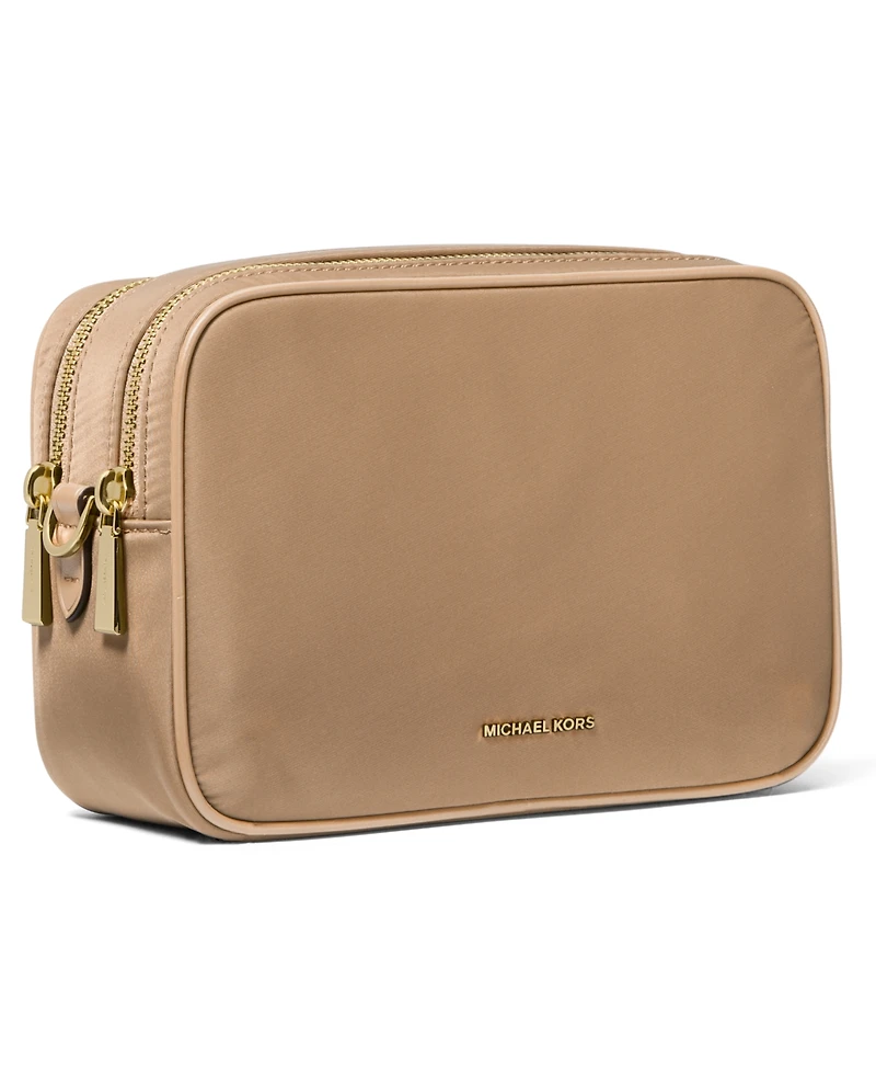 Michael Michael Kors Bryant Medium Double Zip Chain Camera Nylon Crossbody
