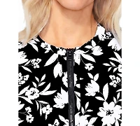 Island Escape Women's Half-Zip Rash Guard