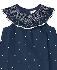 Cece Girls/Bernard Chaus Inc Girls' 7-16 Smocked Collar Mini Dress