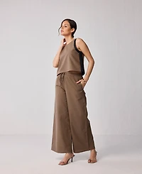 Reistor Women's Wide-leg Drawstring Pants