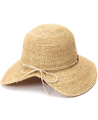 Bcbg Raffia Face Saver Bead Trim Sun Hat