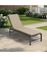 Pellebant 71.8''x20.9''x2.75'' Outdoor Patio Fade Resistant chaise lounge chair cushion