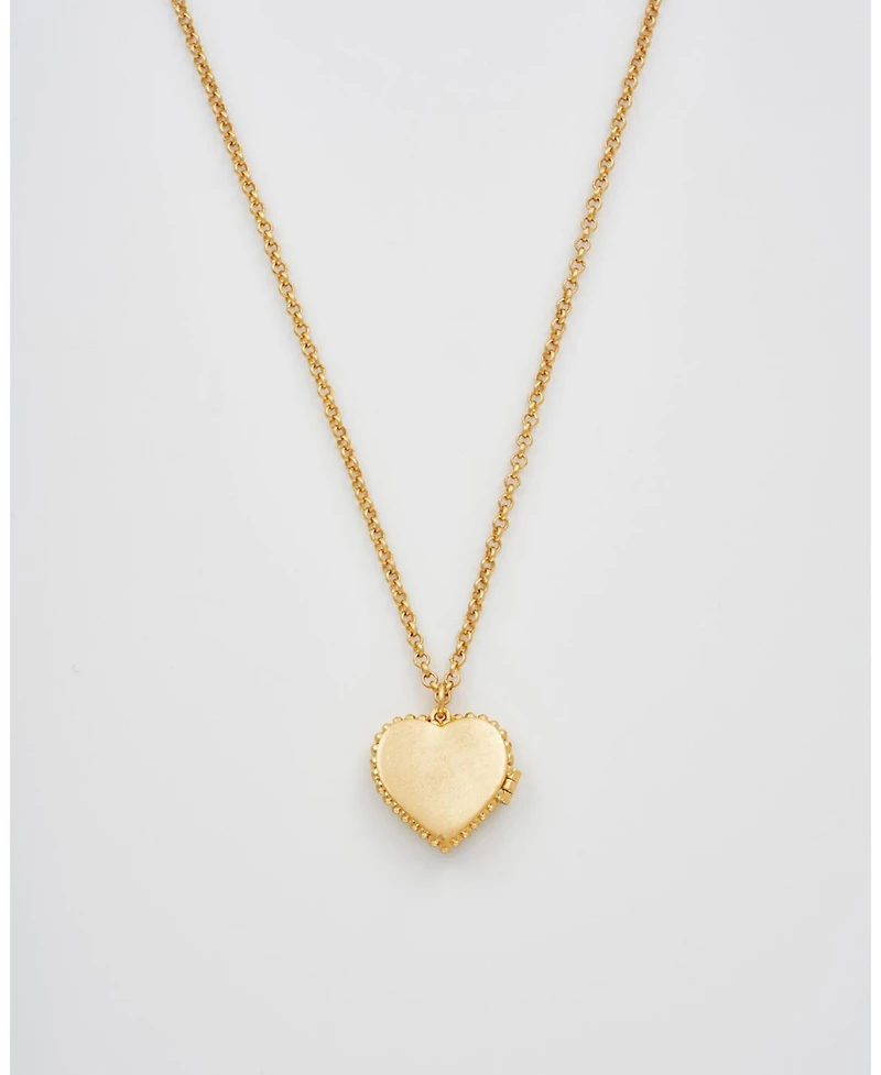 Fable England Jasmine Heart Locket Necklace
