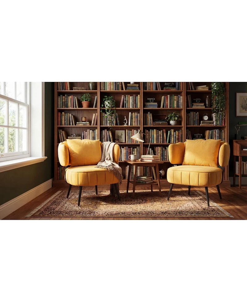 Streamdale Furniture Chenille Decorative Tub Armchair with Spring Seat Cushion