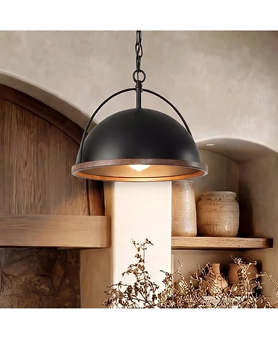 Tribesigns 13" Metal Pendant, 1-Light Industrial Pendant Lights With Adjustable Height