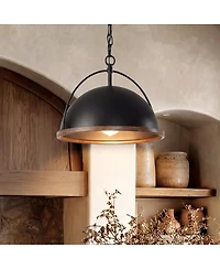 Tribesigns 13" Metal Pendant, 1-Light Industrial Pendant Lights With Adjustable Height