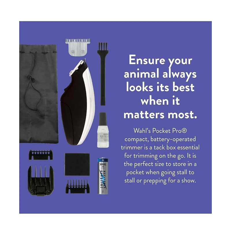 Wahl Professional Animal Equine Super Pocket Pro Trimmer