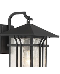 John Timberland Syon Mission Outdoor Wall Light Fixtures Set of 2 Painted Bronze Lantern Clear Seeded Glass for Post Exterior Barn