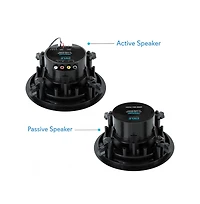 Pyle Ceiling and Wall Mount Speaker - Wireless Bluetooth 6.5" Dual 2-Way Audio Stereo Sound Subwoofer Kit w/ 300 Watts,