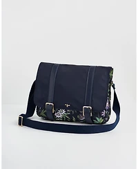 Fable England Women's Passion Flower Printed Satchel