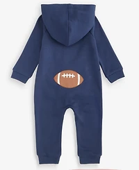First Impressions Baby Boys' 0M-24M Hooded Football Coverall, Macy's Exclusive
