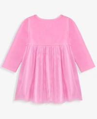 First Impressions Baby Girls' 0M-24M Bow Velour Dress, Macy's Exclusive