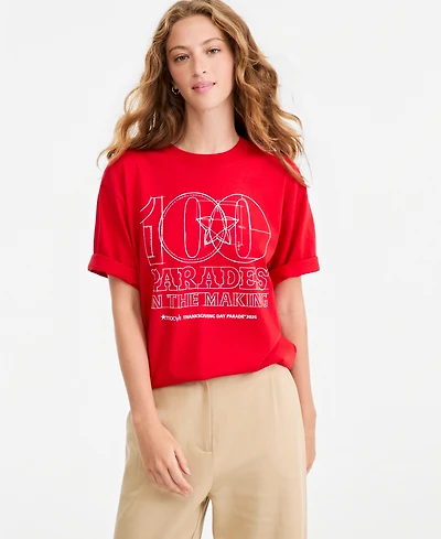 100th Thanksgiving Day Parade 2026 Adult Unisex Blueprint-Style Graphic T-Shirt, Macy's Exclusive