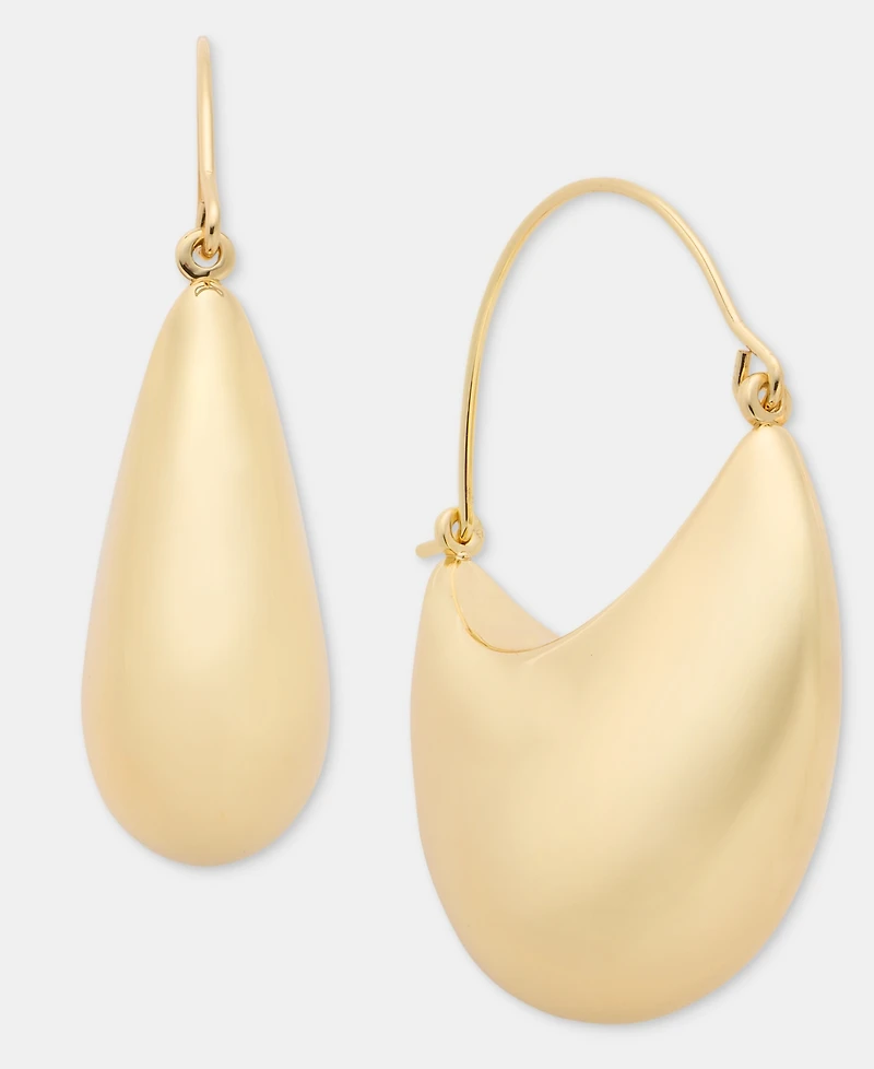Dkny Puffy Statement Hoop Earrings