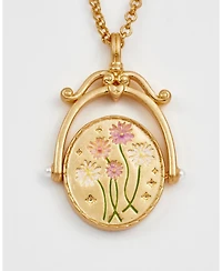 Fable England X Initial Xeranthemum Spinner Chain Necklace