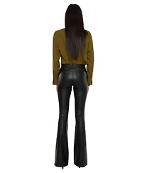 KanCan Women's Kiwi Mid Rise Flare Pants