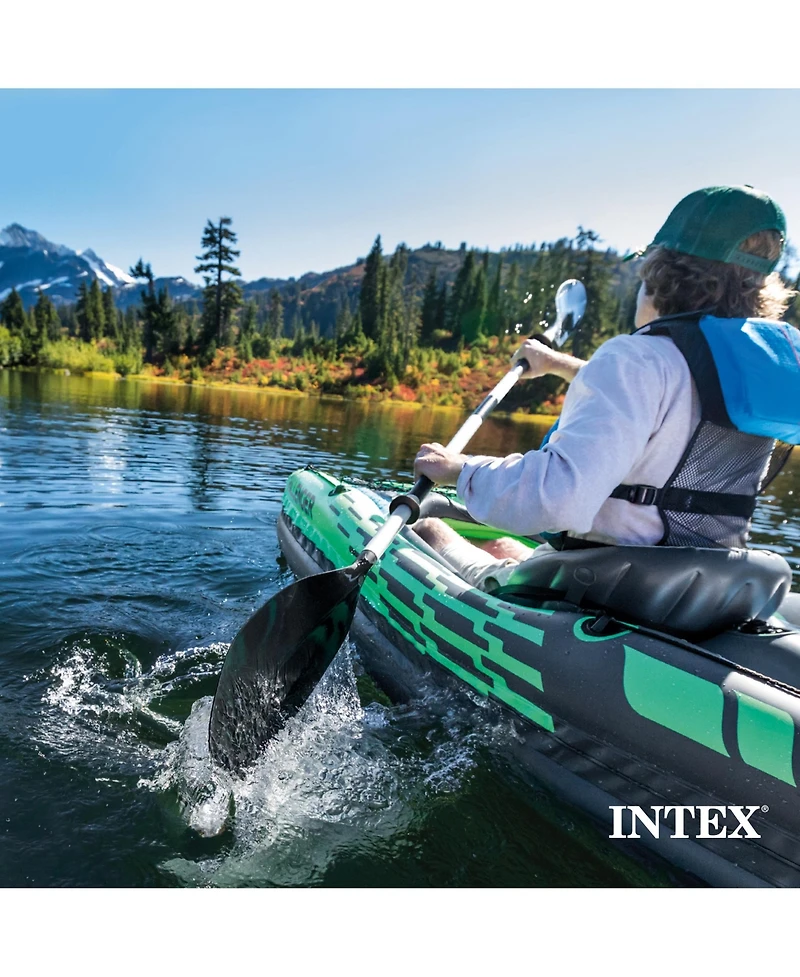 Intex 69629E 86" Lightweight Aluminum Double Oar Inflatable Kayak Paddle, Black