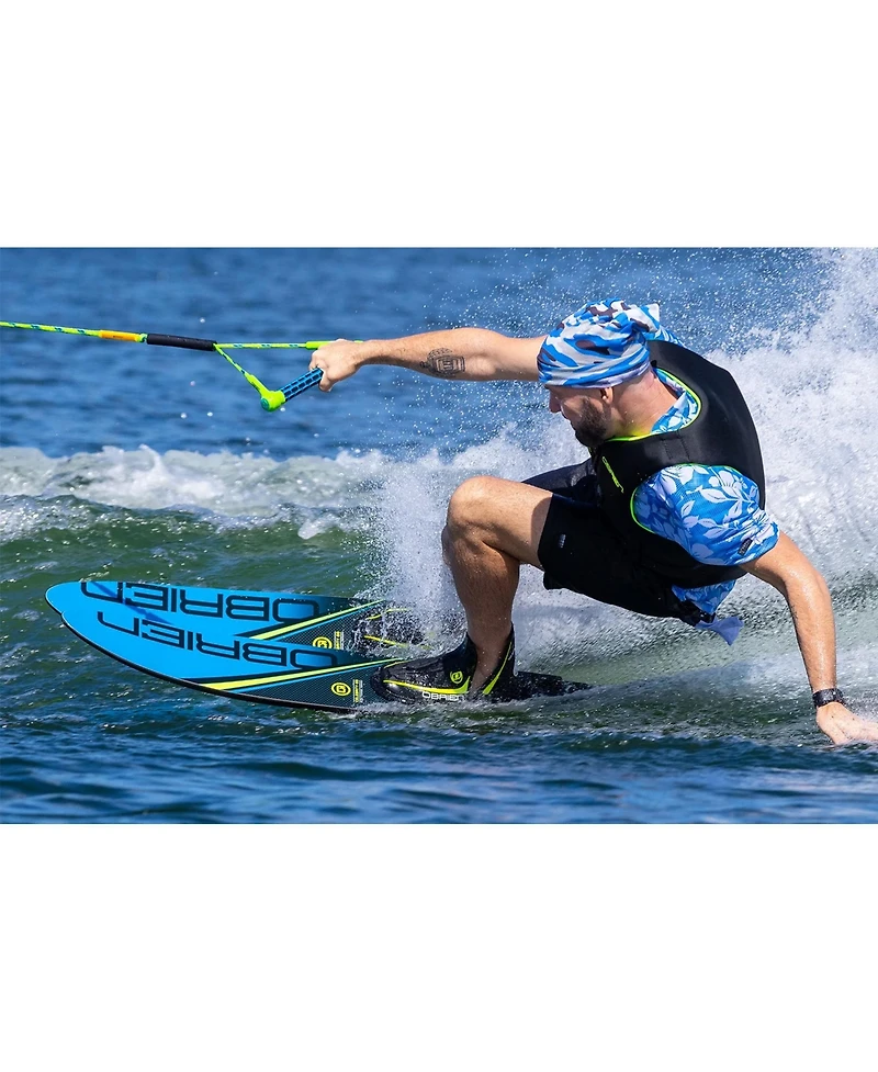 O'Brien Watersports 2191114 Adult 64 inches Celebrity Water skis, Blue and Black