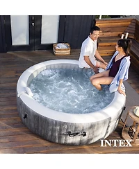 Intex PureSpa Plus 6 Person Portable Inflatable Round Hot Tub Spa with 170 Jets