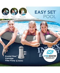 Intex Easy Set 15' x 42" Round Inflatable Outdoor Above Ground Swimming Pool Set