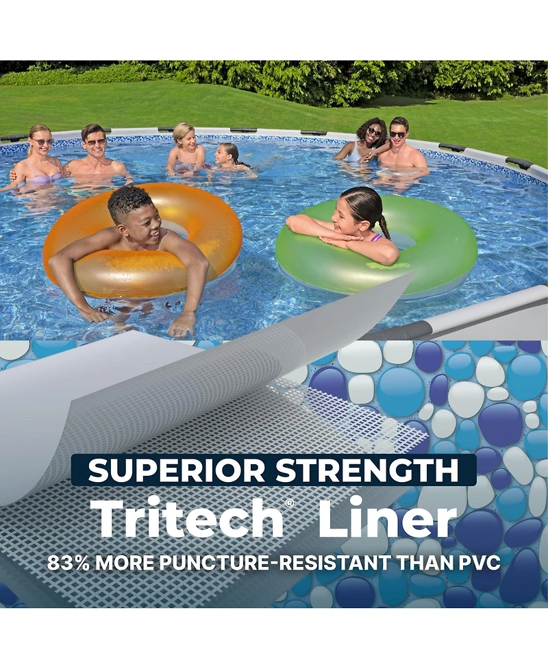 Bestway Steel Pro Max 18'x48" Round Above Ground Swimming Pool with Pump & Cover