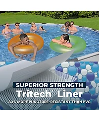 Bestway Steel Pro Max 18'x48" Round Above Ground Swimming Pool with Pump & Cover
