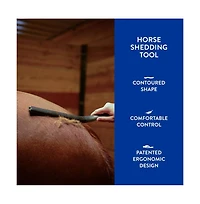 Wahl Professional Animal Equine Grooming Horse Shedding Tool - Contoured Horse Shed Tool - Removes Hair and Dirt