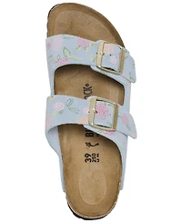 Birkenstock Women's Arizona Flower Print Suede Leather Sandals from Finish Line