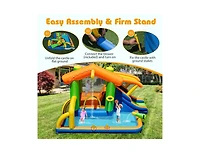 Slickblue Kids 8-in-1 Water Park Bounce House Inflatable No Blower