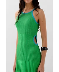 Scalpers Women's Lurex Knit Open Dress