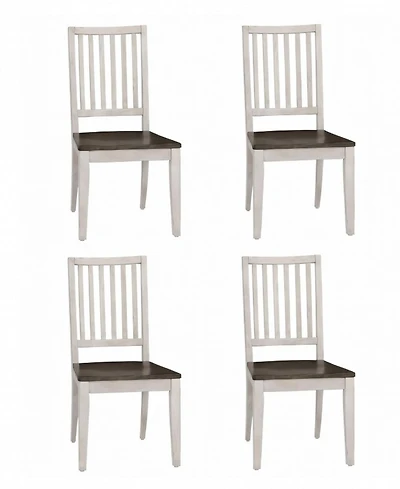 Dawnwood 4-Piece Wood Dining Side Chair Set