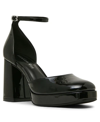 Madden Girl Women's Desire Two-Piece Block Heel Platform Dress Heels
