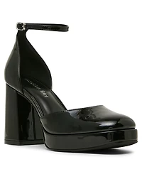 Madden Girl Women's Desire Two-Piece Block Heel Platform Dress Heels