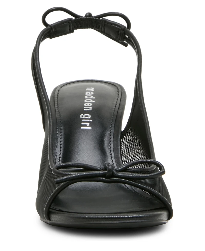 Madden Girl Women's Gala Slingback Bow Sandals