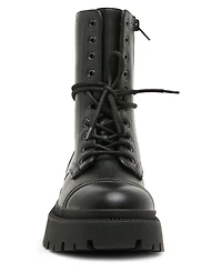 Madden Girl Women's Ariella Lace-Up Lug Combat Boots