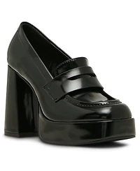 Madden Girl Women's Rudy Hi Platform Loafer Pumps