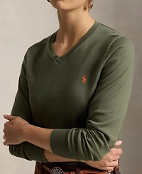 Polo Ralph Lauren Women's V-Neck Pull-On Sweater