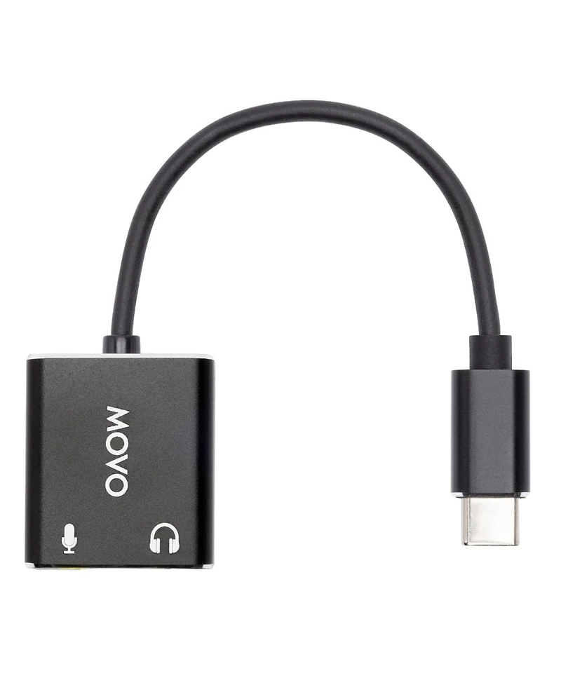 Movo Usbc-AC2 Trs Mic. to Usb-c Stereo Audio Sound Card