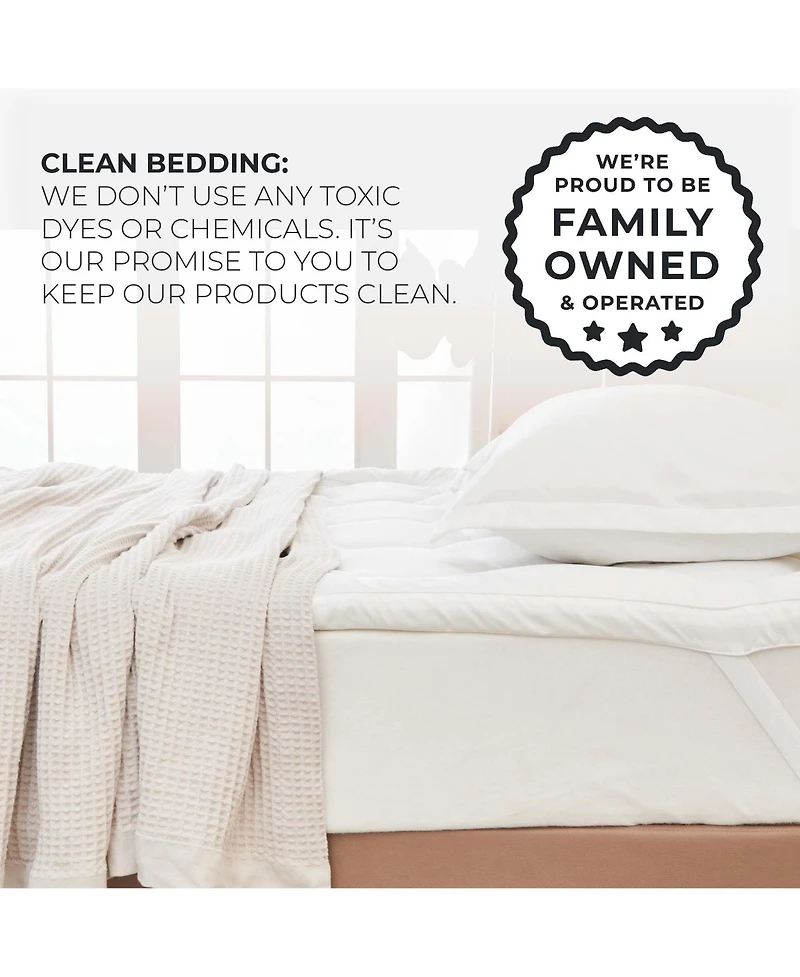 Linery & Co. 2 Inch Fiber Bed Down Alternative Mattress Pad