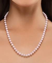 Macy's Freshwater Pearl (6-7mm) Necklace in Sterling Silver