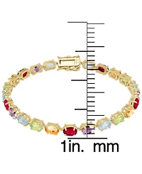 Macy's Multi-Gemstone (11.55 ct. t.w.) Bracelet in Sterling Silver