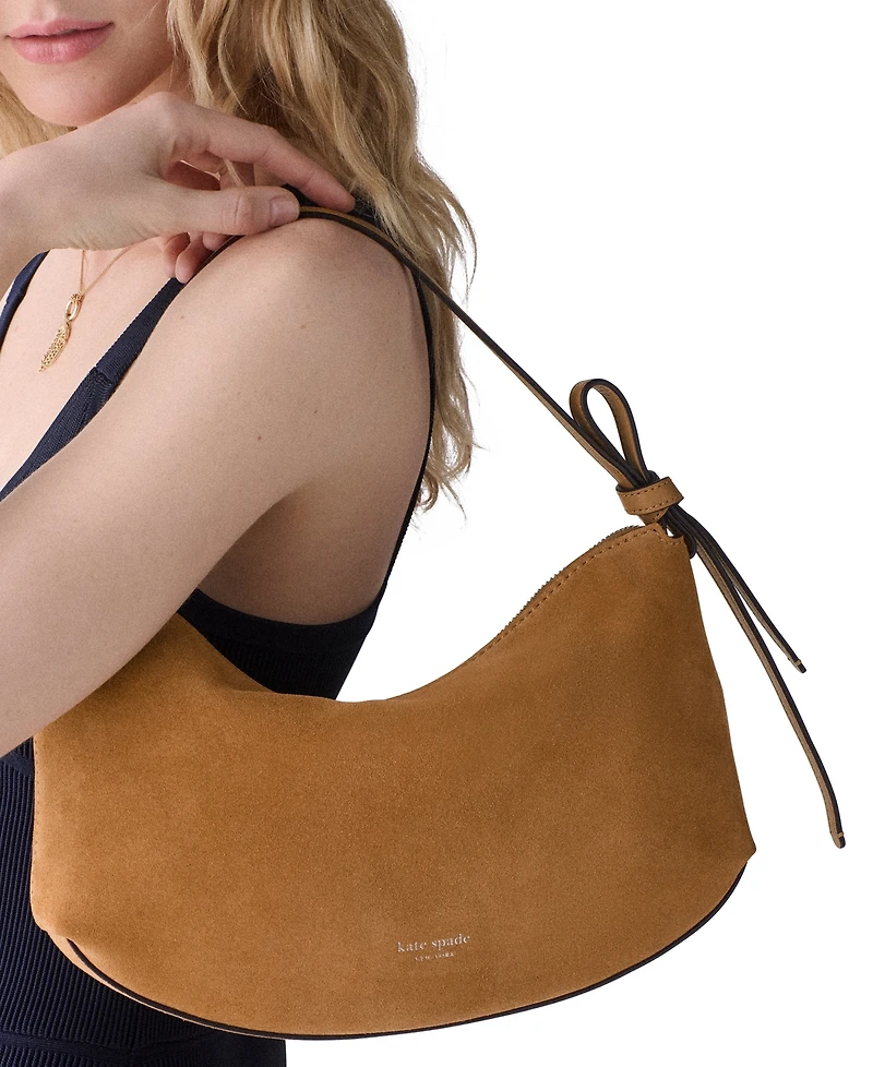 kate spade new york Loop Medium Suede Shoulder Bag