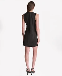 Bcbg Women's Suede A-Line Dress