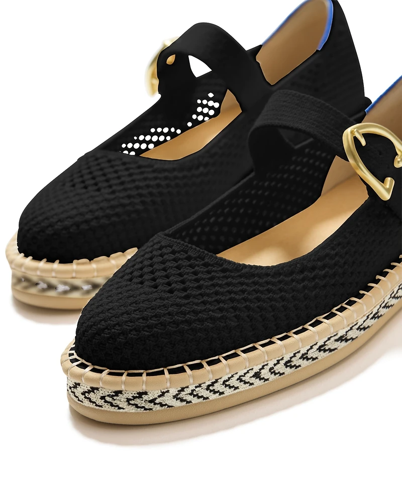 Rothy's Women's Espadrille Mary Jane Round Toe Flats