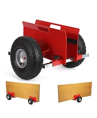 gaomon Panel Dolly 600 Lbs Capacity Slab Dolly with 10in Inflatable Rubber Tires and Adjustable Clamp for Drywall Sheets Doors and Heavy