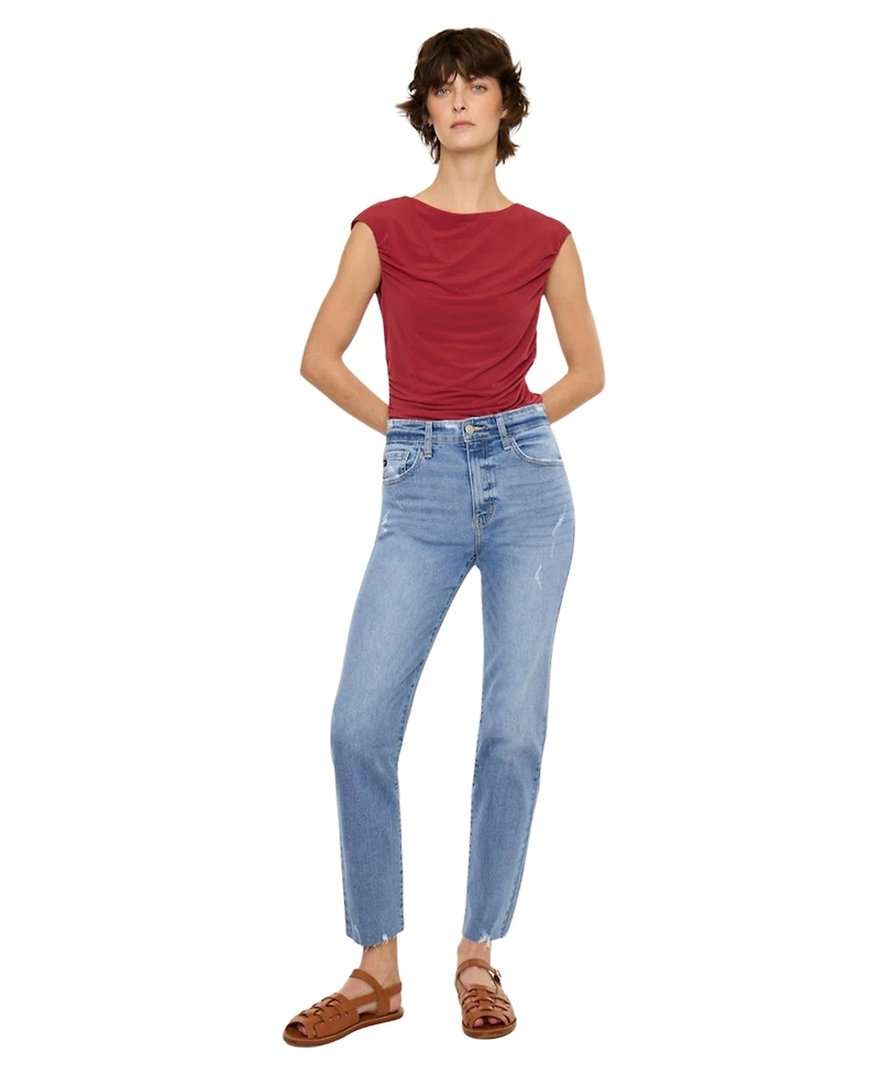 KanCan Essential Women's Ariana High Rise Straight Jeans
