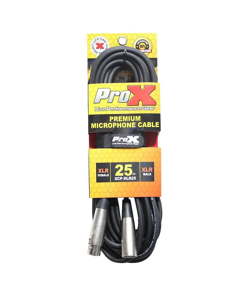 ProX Premium Series Xcp-XLR25 25' Xlr-f to Xlr-m Balanced Audio Microphone Cable