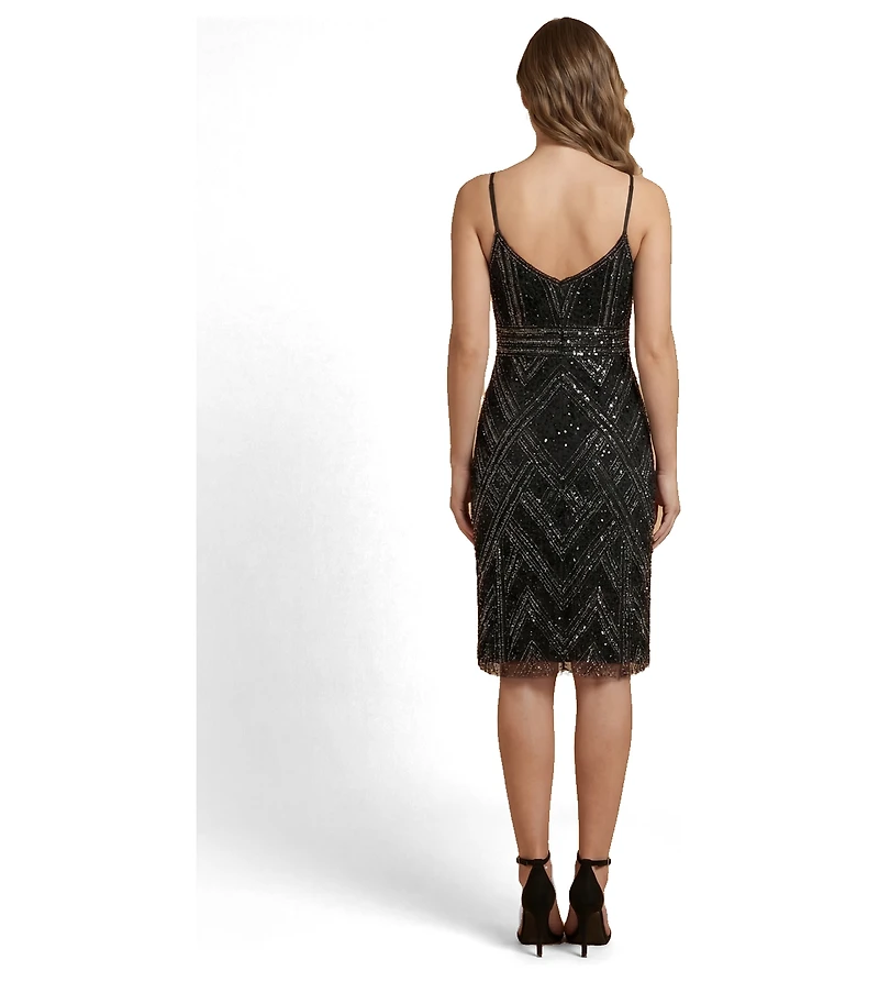 Lara Women's Beaded Flounce Dress