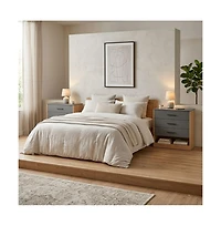 Fm Furniture Boras Set of 2 Small Dressers, Minimalist Modern Style, High-Capacity Bedroom Storage Furniture