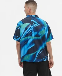 Mode of One Men's Printed Camp Shirt, Macy's Exclusive